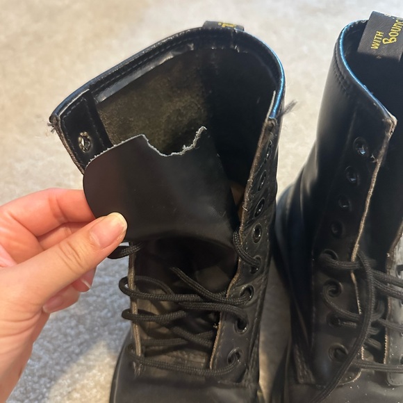 Dr. Martens Black Leather Lace Up Boots - Picture 9 of 12